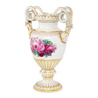 A Meissen Double-Handled Porcelain Vase