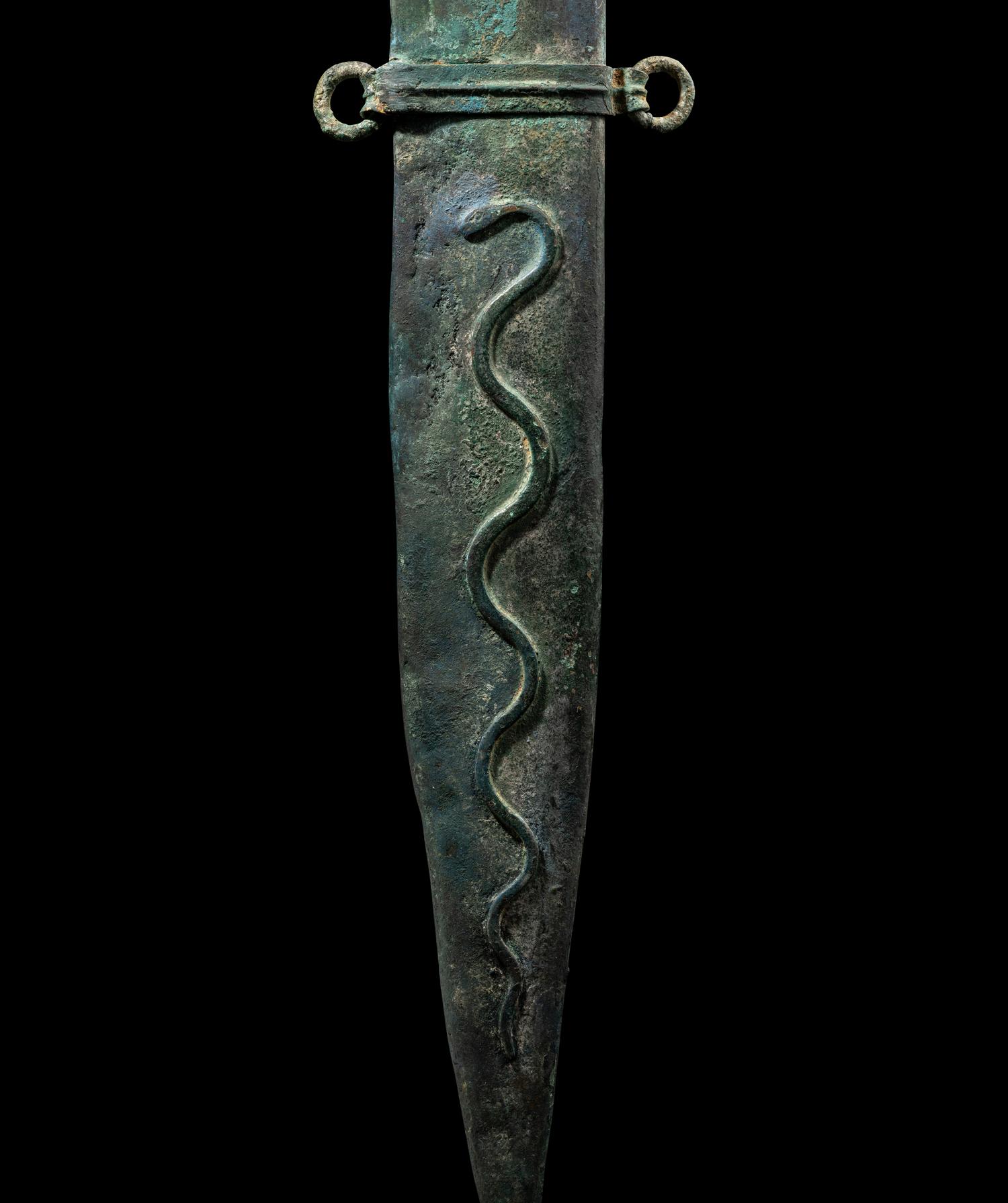 A Roman Bronze Scabbard