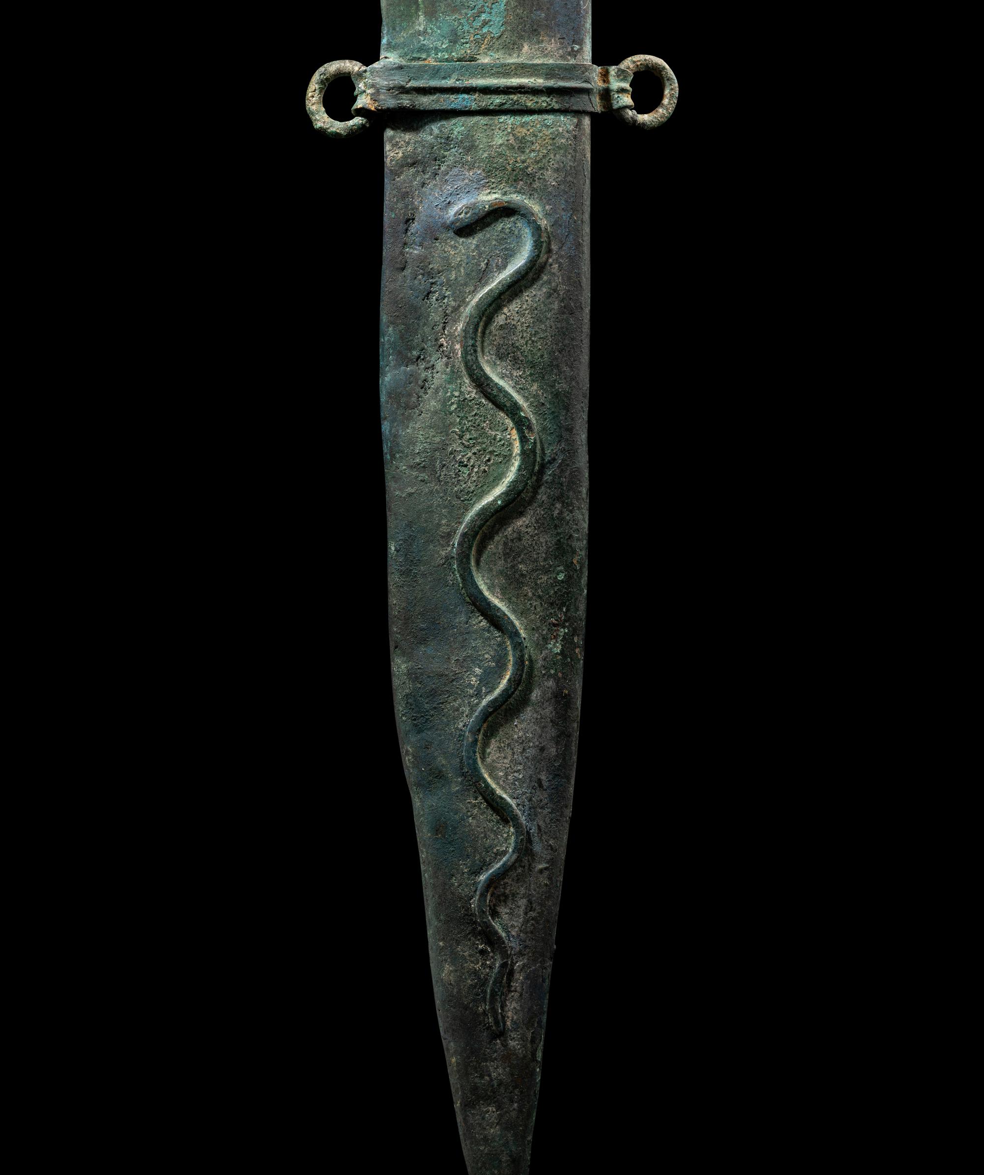 A Roman Bronze Scabbard