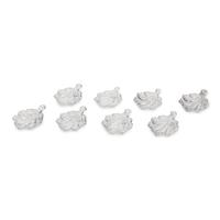 A Group of Eight Baccarat Leaf Form Nut Dishes