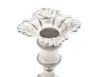 An Assembled Set Of Four George III Sterling Silver Candlesticks