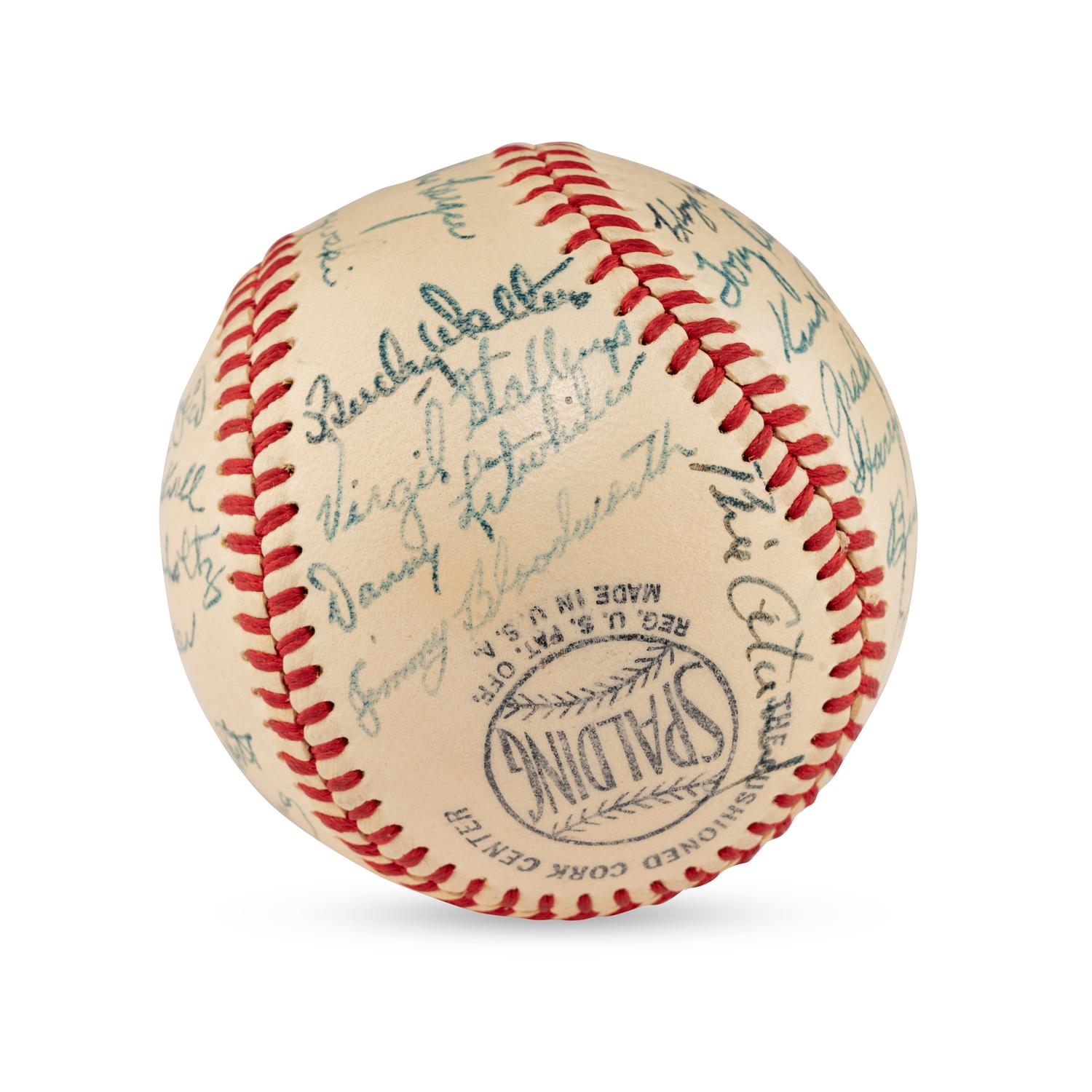 A 1949 Cincinnati Reds Team Signed Autograph Baseball (Beckett Authentication Services Letter of Authenticity)