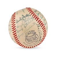 A 1949 Cincinnati Reds Team Signed Autograph Baseball (Beckett Authentication Services Letter of Authenticity)