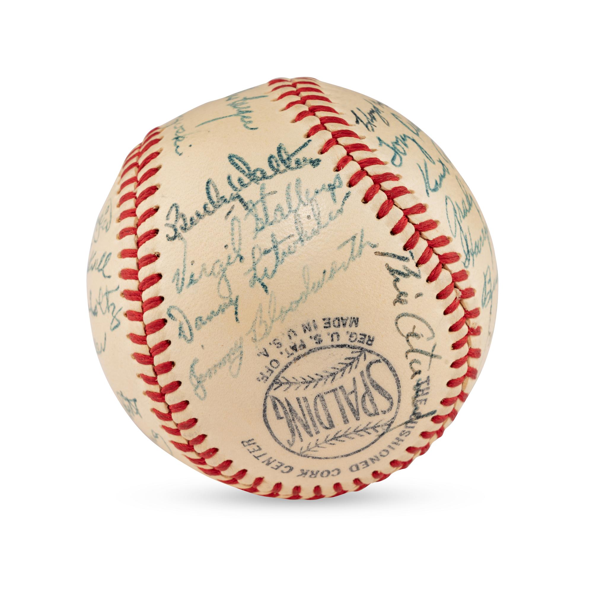 A 1949 Cincinnati Reds Team Signed Autograph Baseball (Beckett Authentication Services Letter of Authenticity)