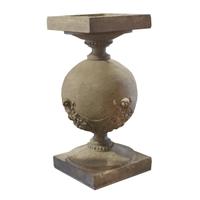 A Set of Three Frank Lloyd Wright Terra Cotta Decorative Balusters from the Robert Roloson Rowhouses 9" W x 9" D x 17" H — United States, Circa 1894