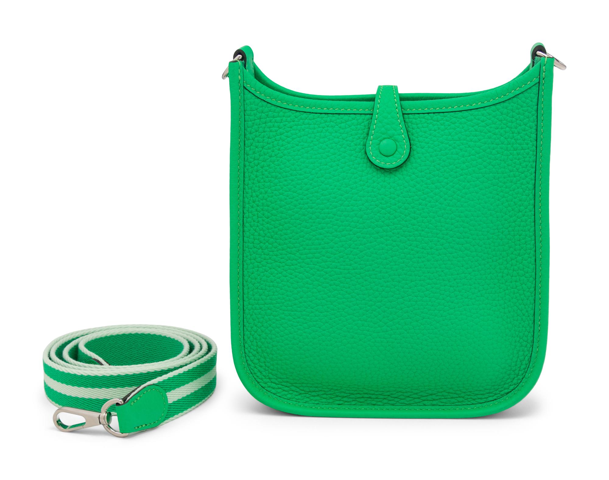 HERMÈS MINI EVELYNE TPM IN CLEMENCE LEATHER