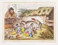 GILLRAY, JAMES. [The Caricatures of Gillray.] London, [1818] With 85 hand-colored plates.