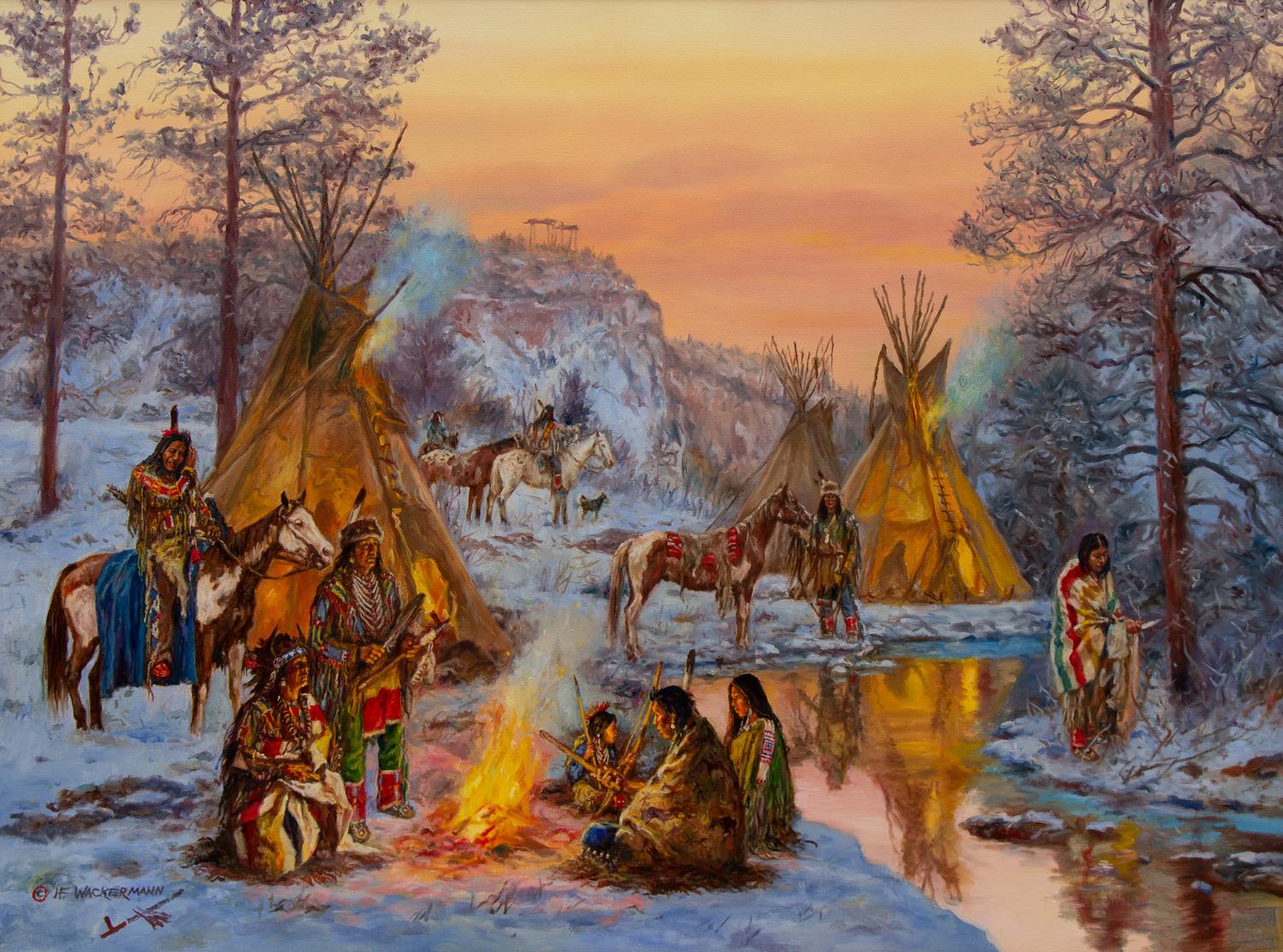 Shoshone Winter Camp