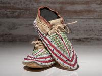 Sioux Beaded Hide Moccasins