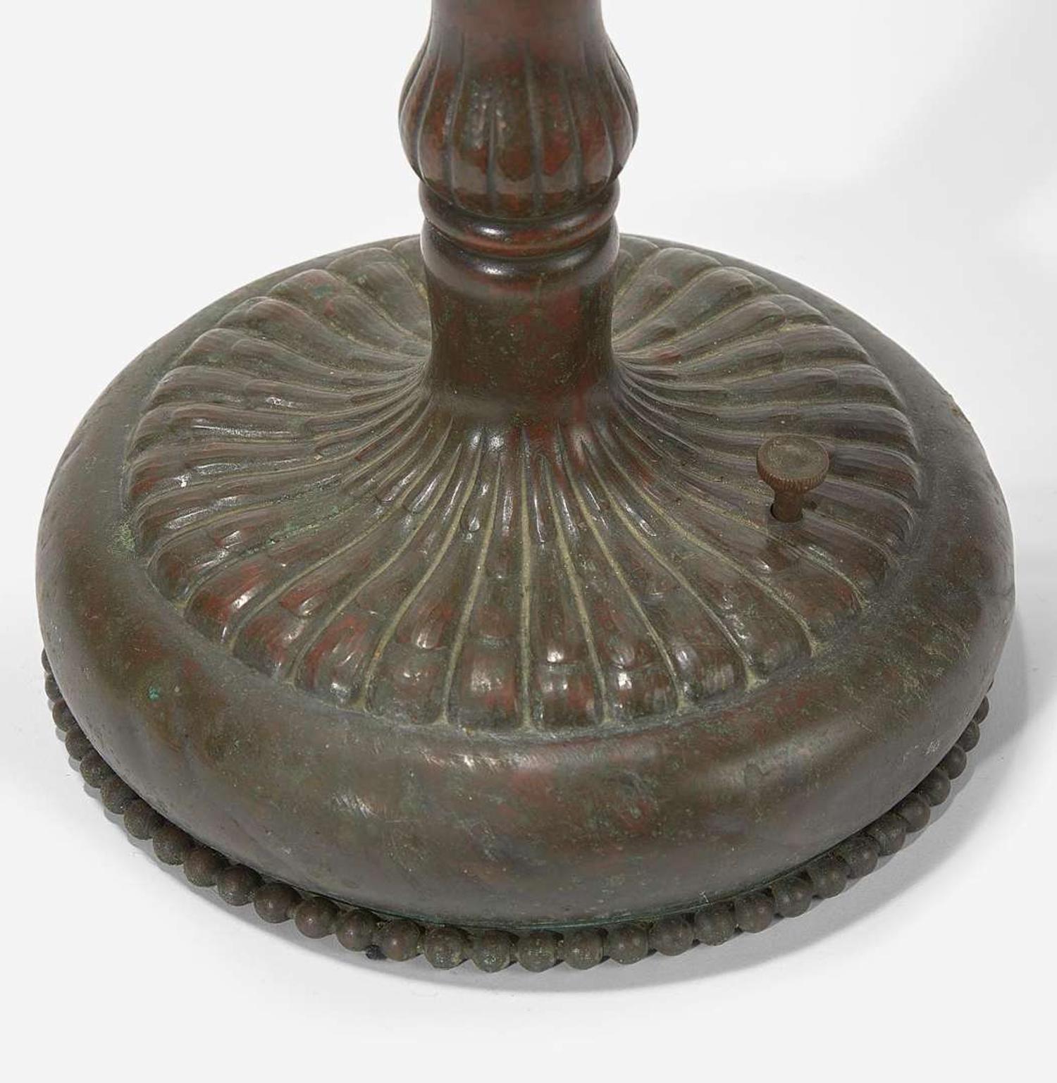 Tiffany Studios (American, active 1878-1932) Adjustable Student Lamp Base, New York, circa 1905