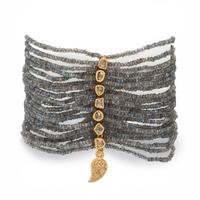 Coomi, Labradorite, Diamond, and Yellow Gold Multistrand Bracelet