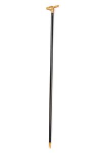 An Edwardian 12-Karat Gold Zoomorphic Walking Stick