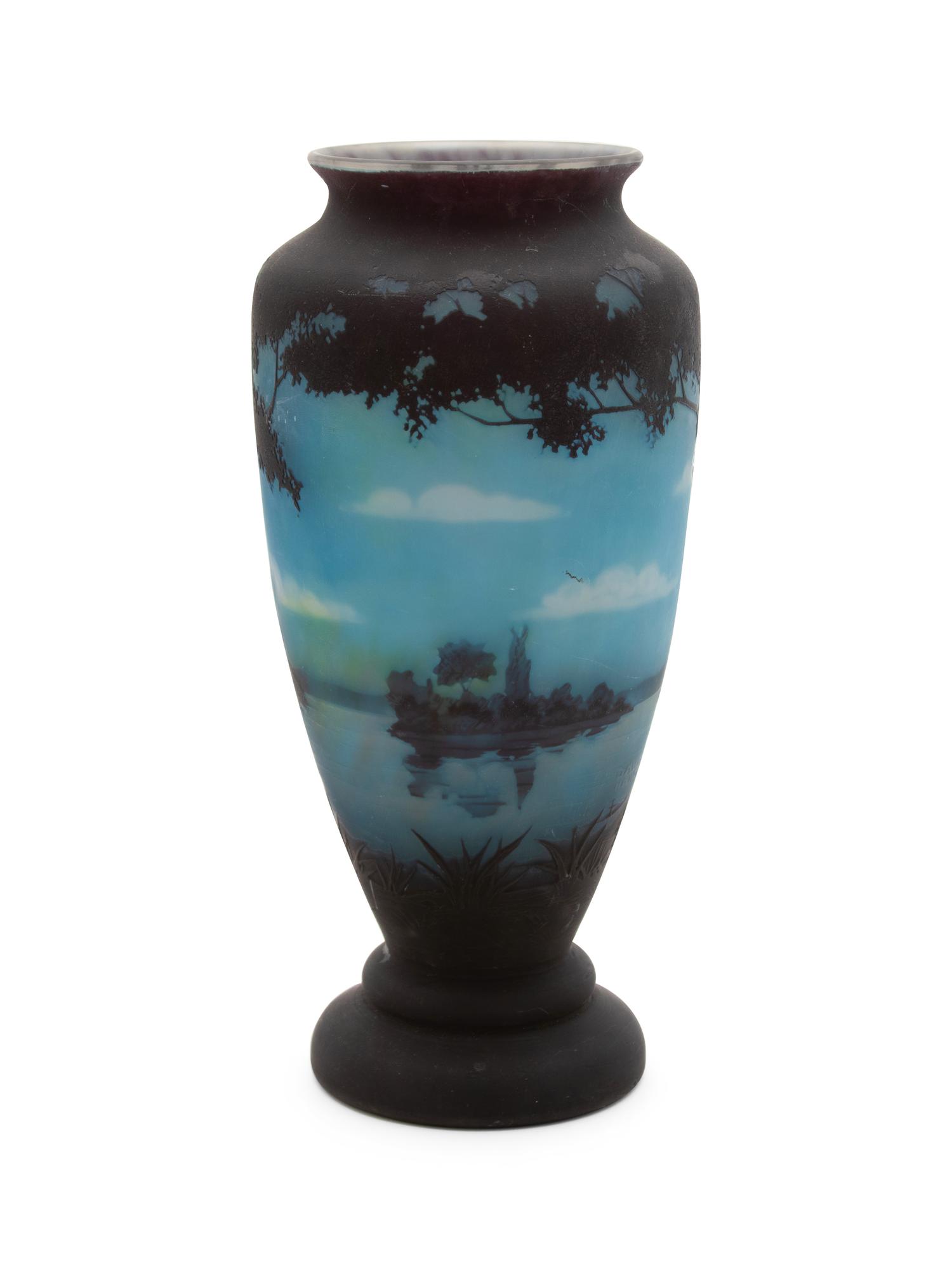 A Daum Cameo Vase — 20TH CENTURY