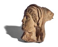 A Greek Terracotta Female Head