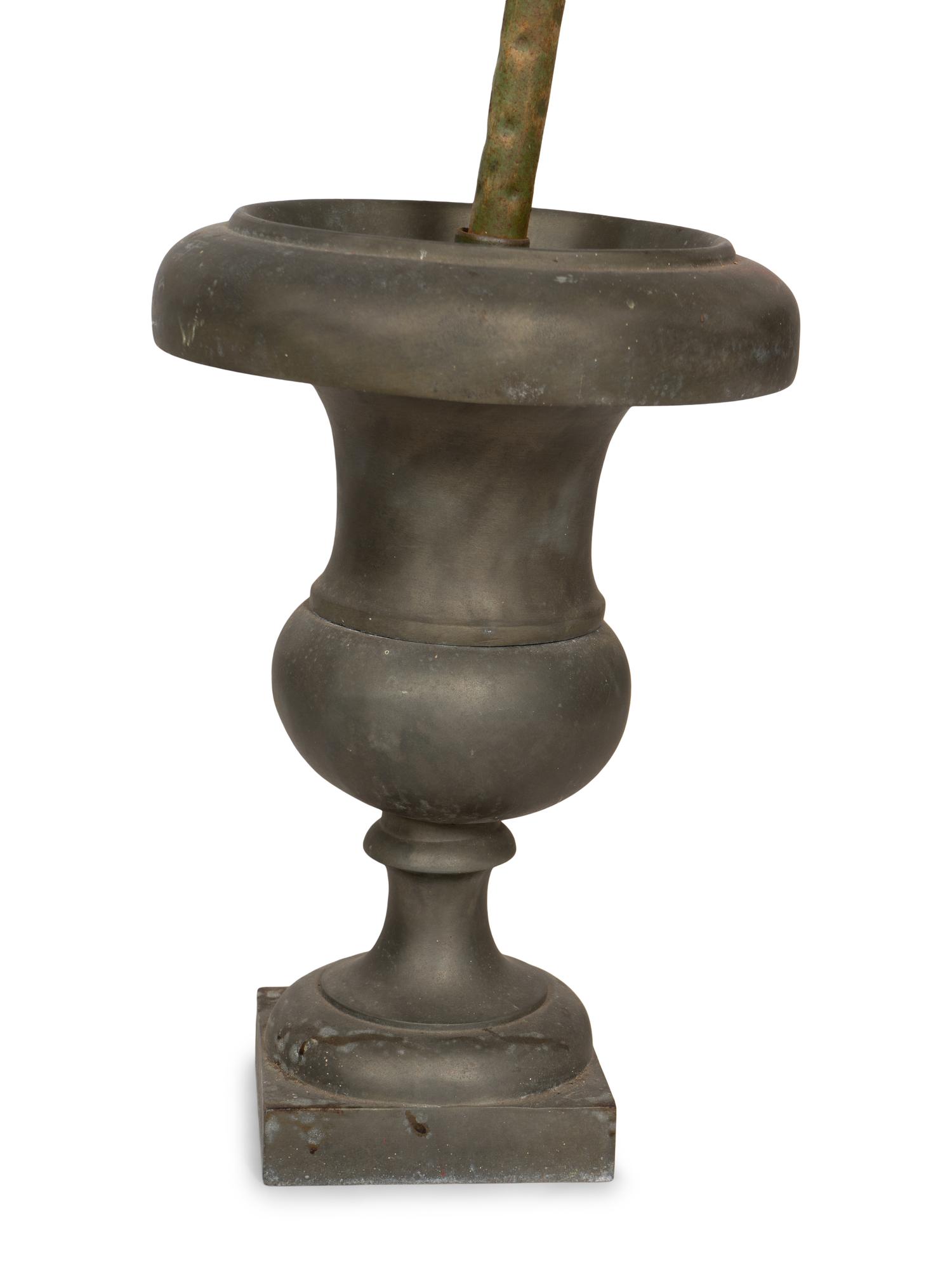 An Italian Tole Peinte Palm with Jardinière