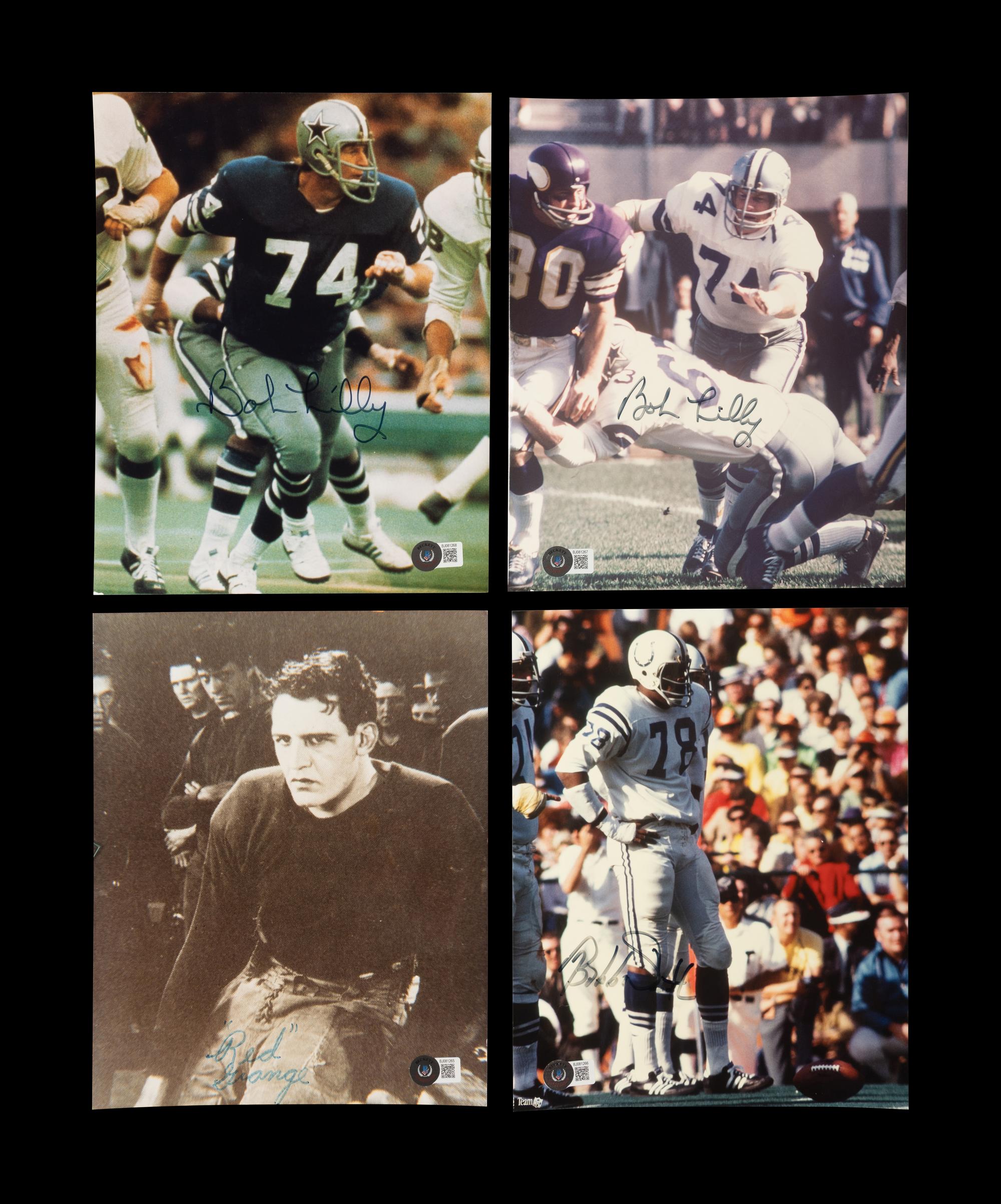 A Group of Over 30 Signed Autograph Football Hall of Fame Items (Beckett Authentication Services Certified),