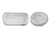 Two English Silver-Plate Trays