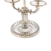 A Swedish Silver Bouillotte Candelabrum