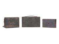 [EARLY PHOTOGRAPHY] 3 late 19th-early 20th century cameras, highlighted by Stereo Solograph camera.