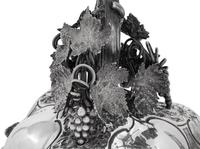 A Victorian Silver and Cut-Glass Epergne