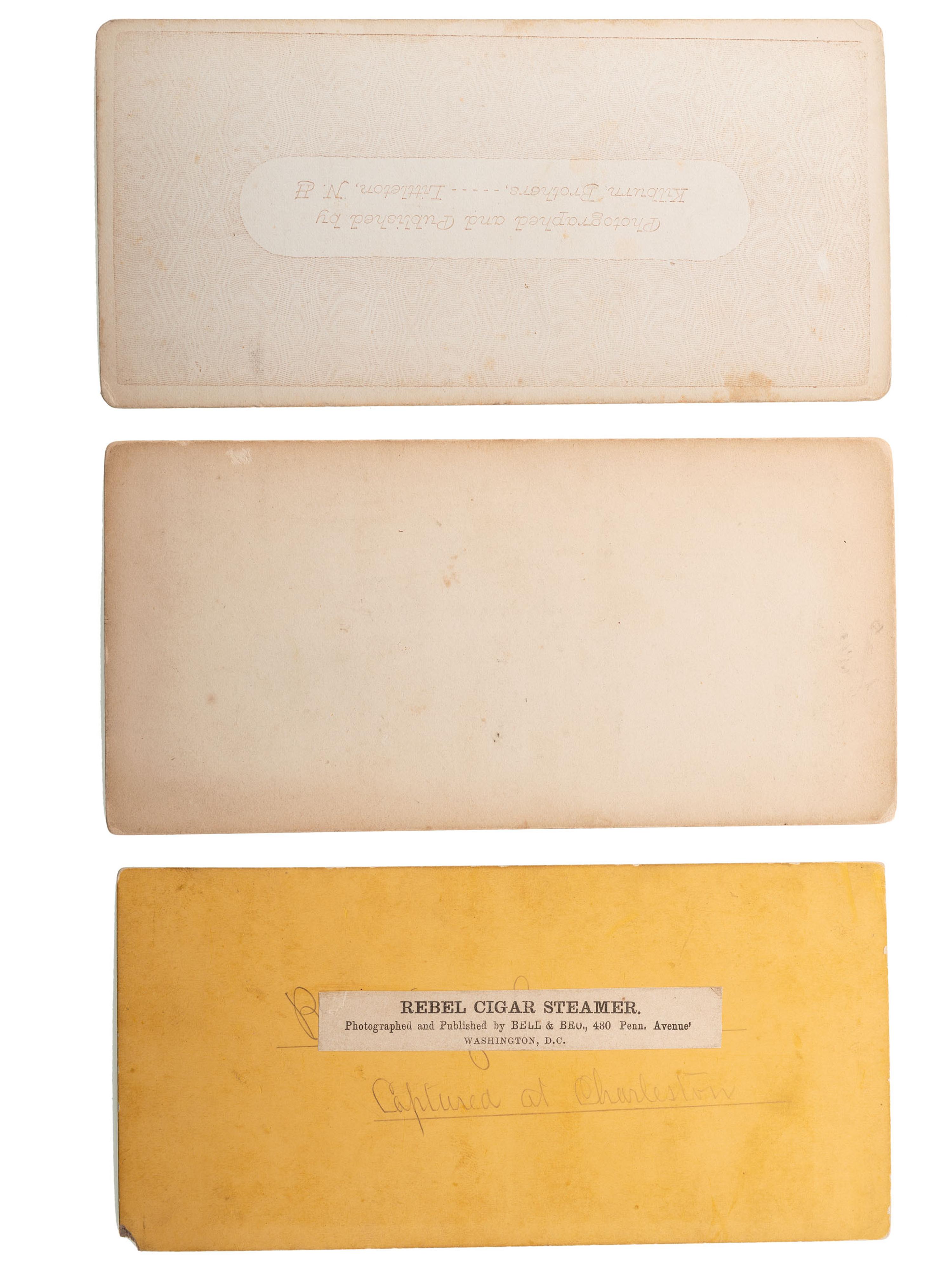 [CIVIL WAR]. A group of 25 stereoviews, highlighted by images of the US Navy Yard, Washington, DC, incl. monitors, and cannon, and views of St. Augustine, Florida.