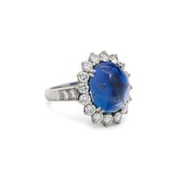 SAPPHIRE AND DIAMOND RING