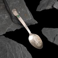 Early Navajo Silver and Turquoise Figural Spoon