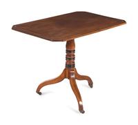 An English Mahogany Tilt-Top Tea Table