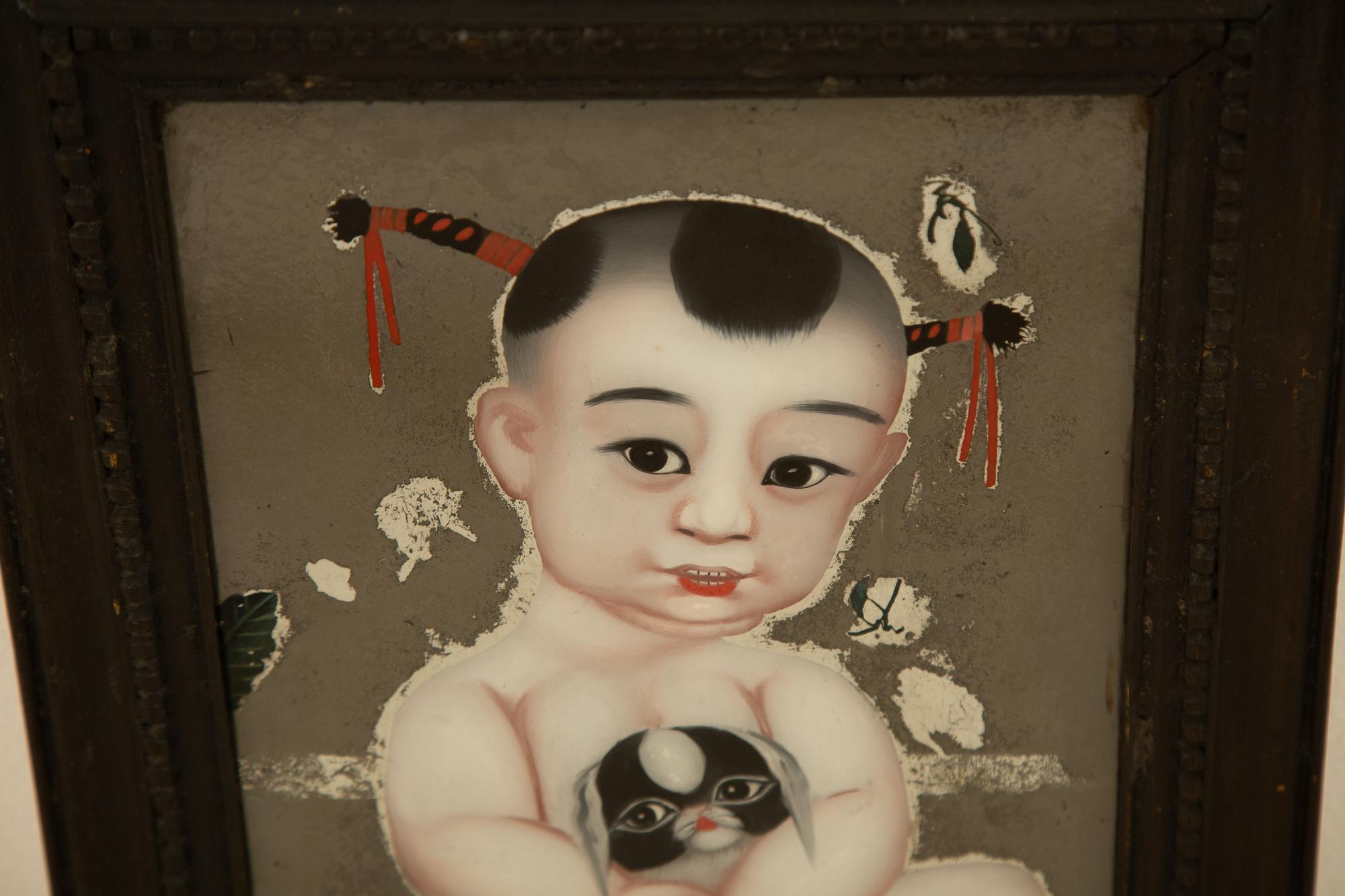 A Chinese Reverse Painting on Glass