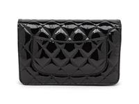 CHANEL, 2.55 PATENT WALLET-ON-CHAIN