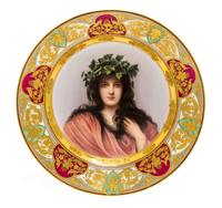 A Vienna Porcelain Cabinet Plate Diameter 9 1/2 inches. — 19TH CENTURY