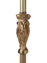 A Neoclassical Style Gilt Bronze Floor Lamp