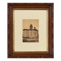 [Chicago Fire]. A group of 7 albumen prints taken before and after the 1871 Chicago Fire, comprising: