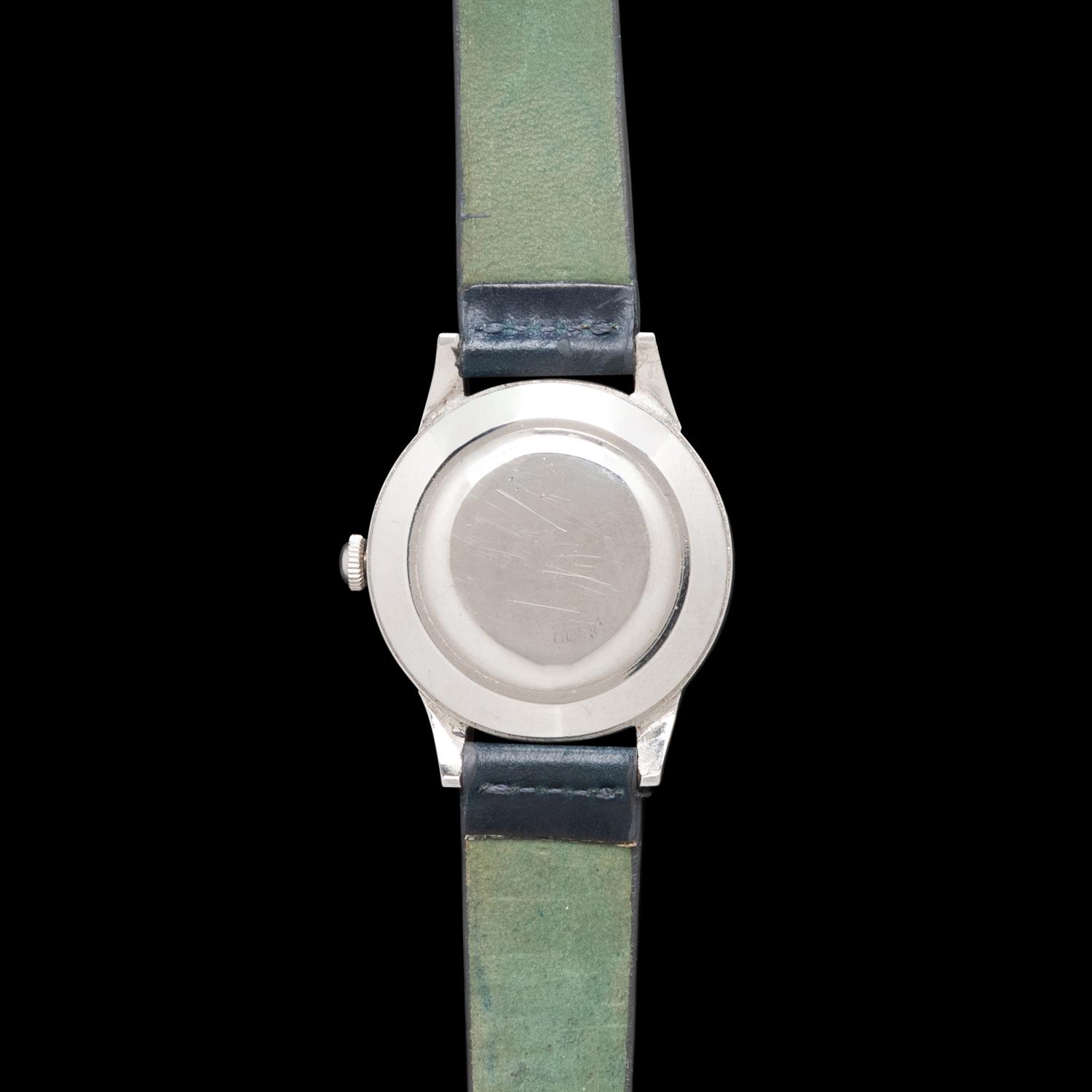 ROLEX, REF. 8171 STAINLESS STEEL 'PADELLONE' TRIPLE CALENDAR MOONPHASE WATCH