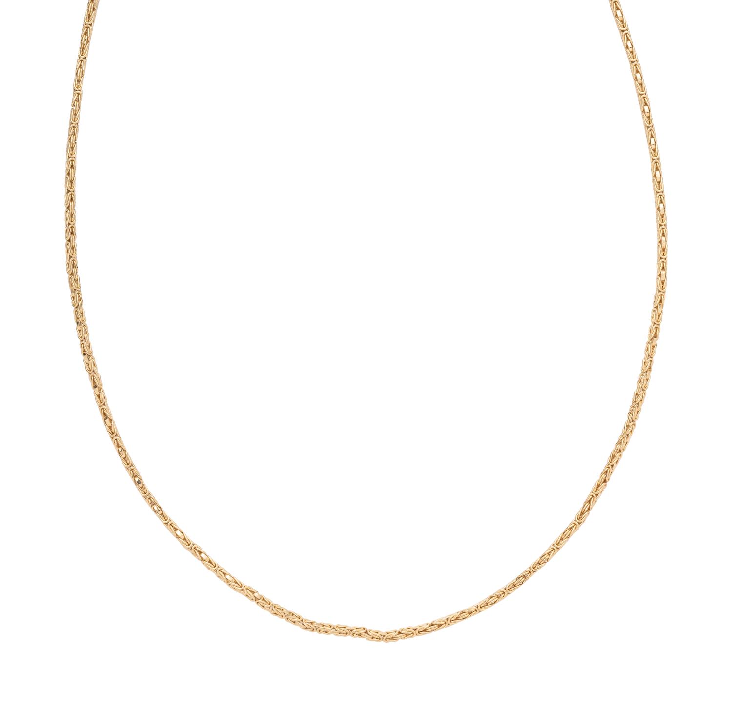 YELLOW GOLD LONGCHAIN NECKLACE