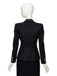BALMAIN, FITTED BLACK BLAZER