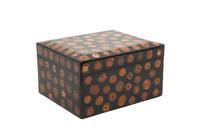 A Black Lacquer Hinge Top Box Length 8 inches. — 20TH CENTURY