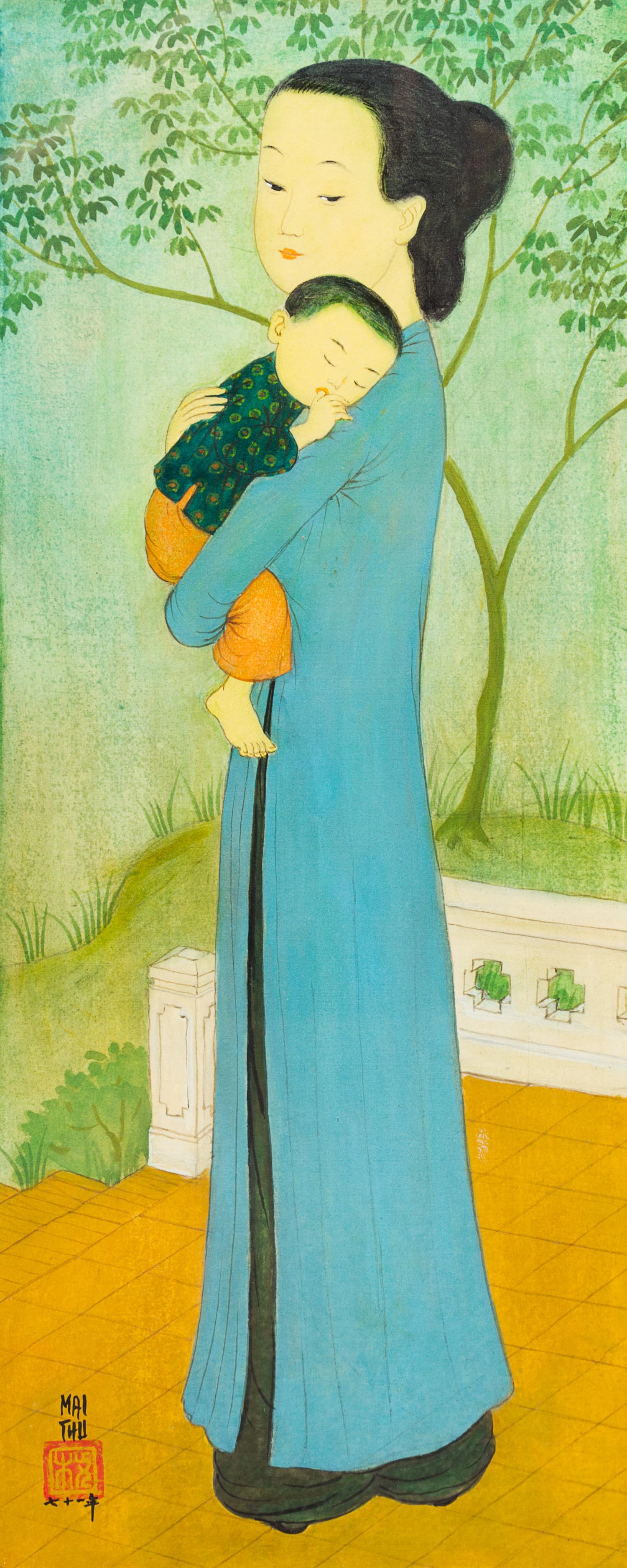 Mai Thu, (Vietnamese, 1906-1980), Mother and Child