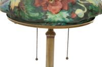 A Pairpoint Puffy Glass Poppy Table Lamp