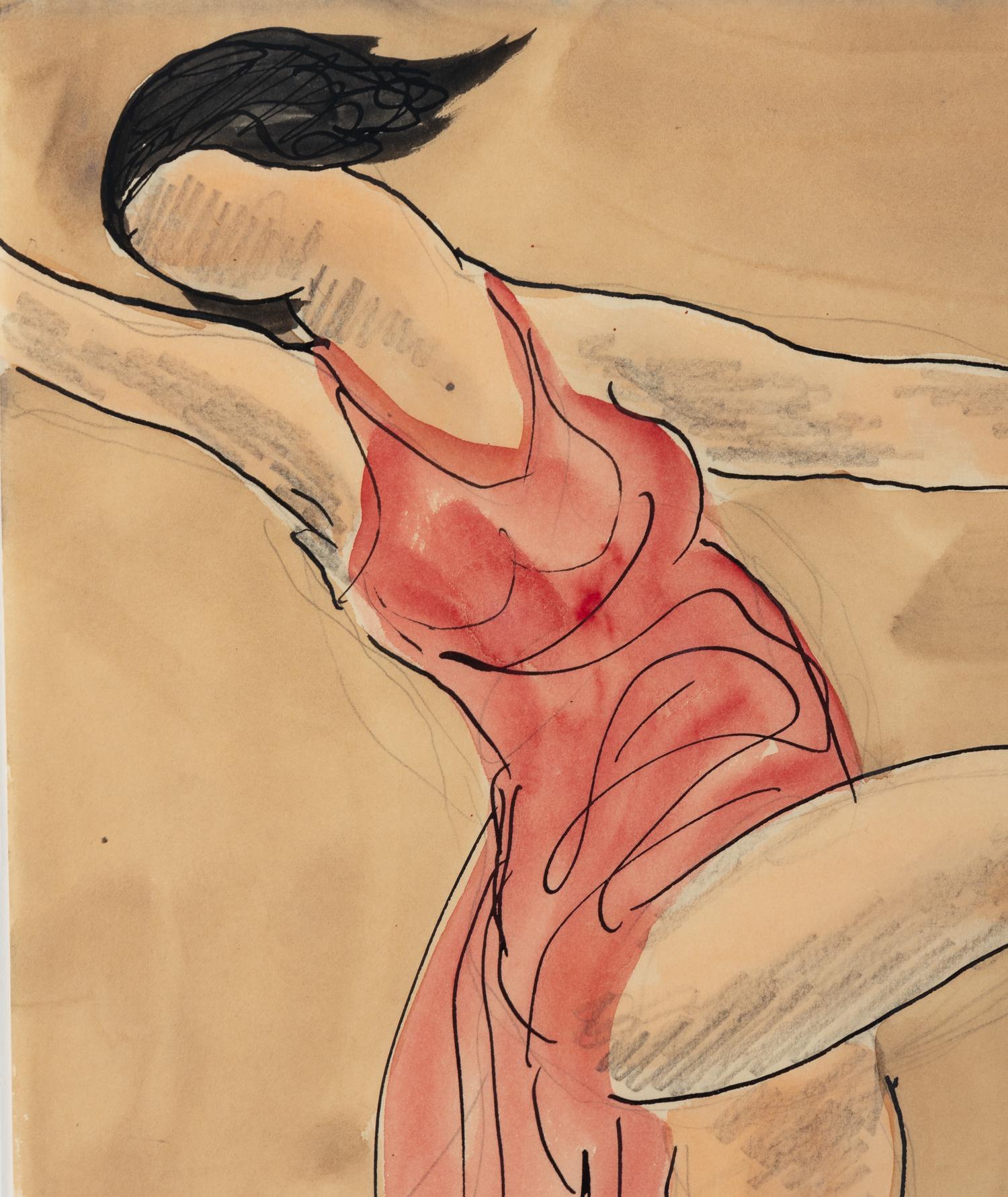 Isadora Duncan Dancing