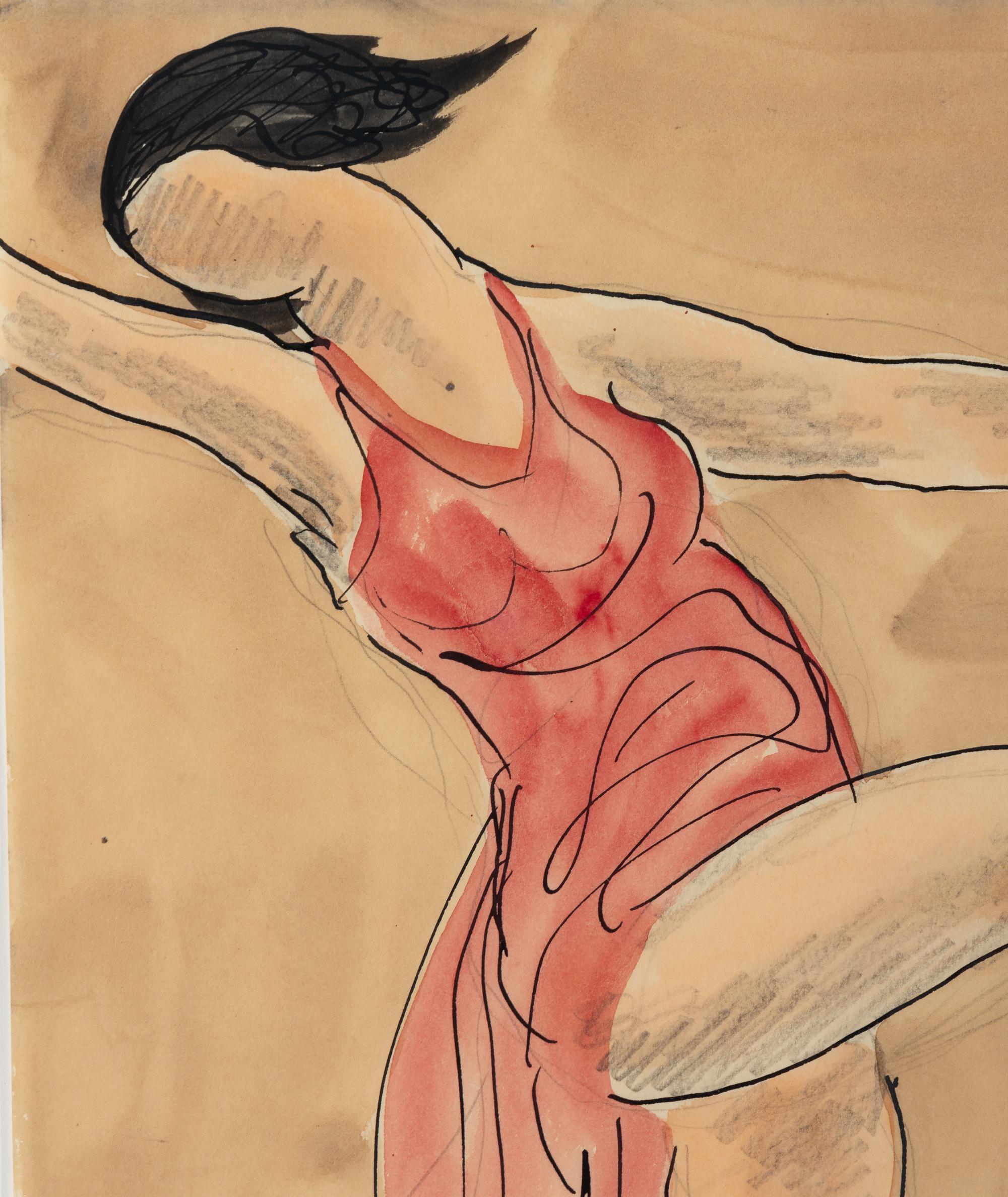 Isadora Duncan Dancing