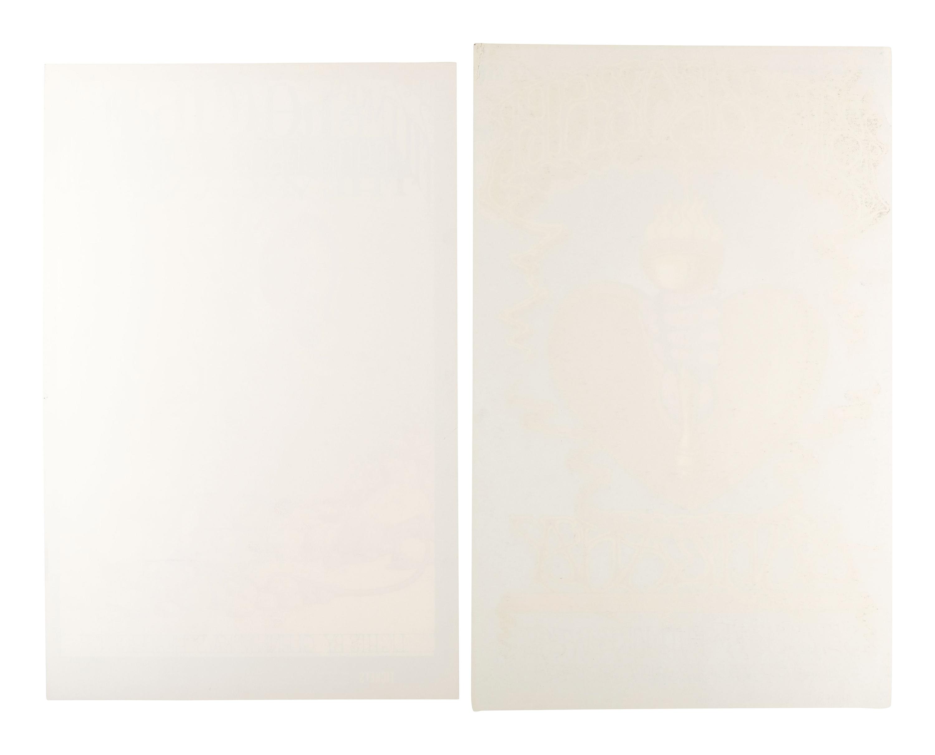 [MUSIC] -- [POSTERS]. GRIFFIN, Rick, and CONKLIN, Lee, artists. A group of 2 posters promoting Bill Graham shows in San Francisco in 1968, including performances from The Who, Big Brother & the Holding Company, and Santana.