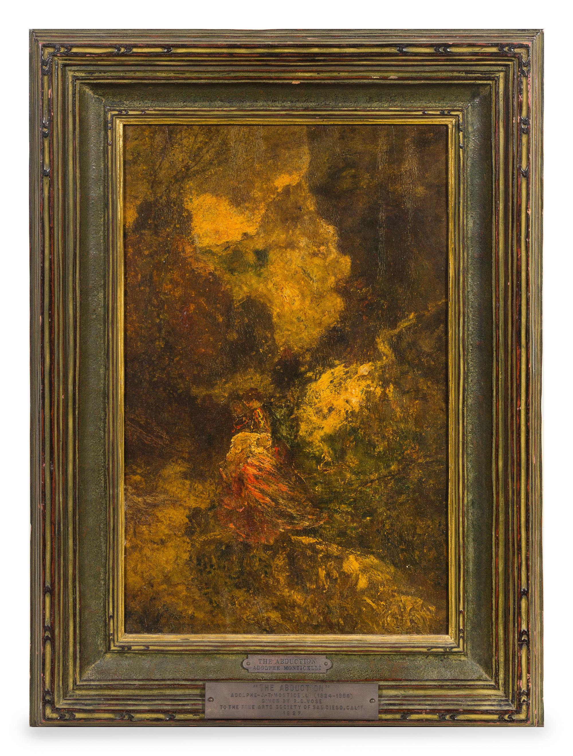 Adolphe-Joseph-Thomas Monticelli, (French, 1824-1886), The Abduction, Circa 1880-1885