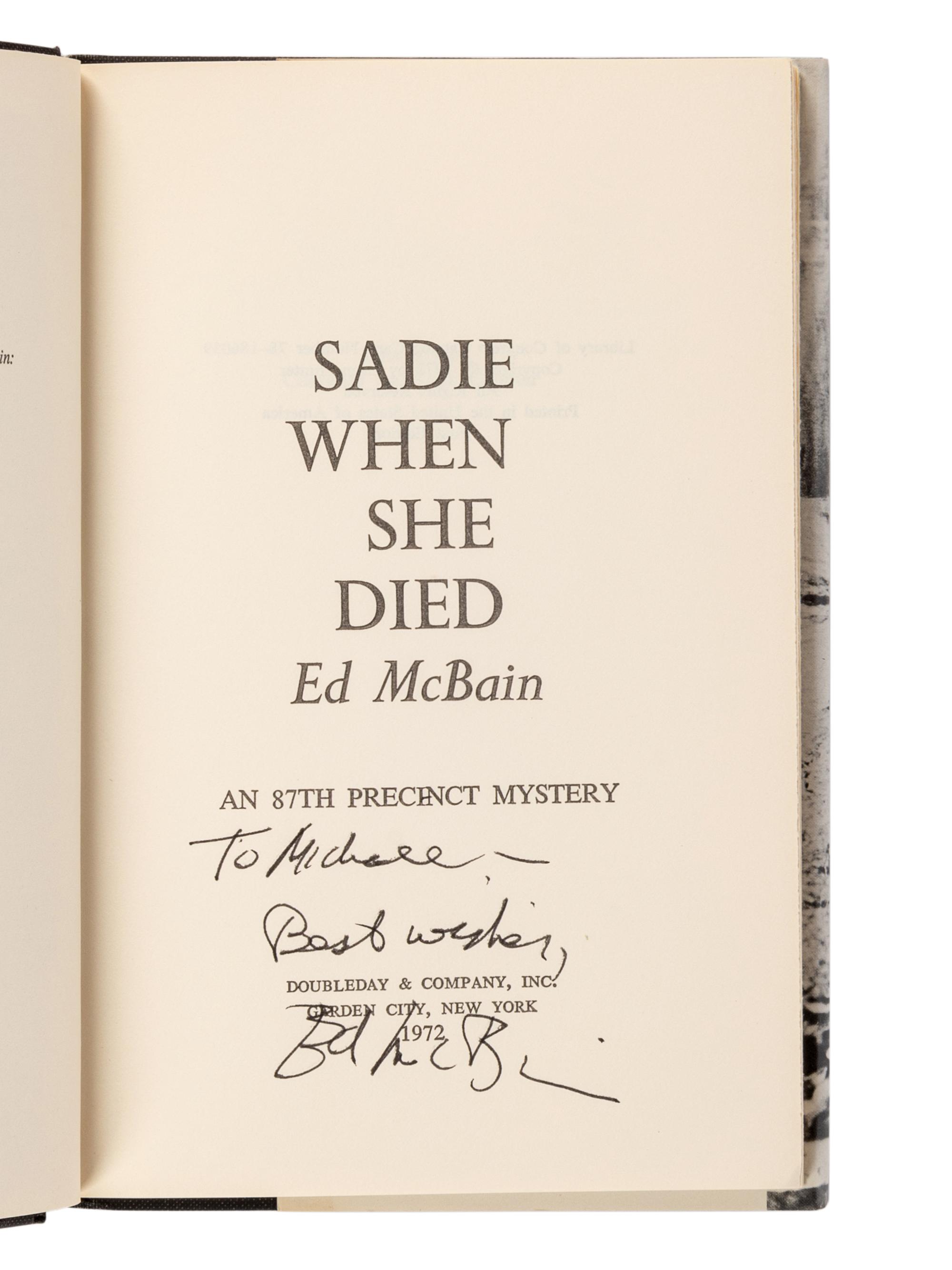 HUNTER, Evan (“Ed McBain”) (1926-2005). A group of 23 works by Hunter from the 87th Precinct Novels series, MOST FIRST EDITIONS, MANY SIGNED, comprising: