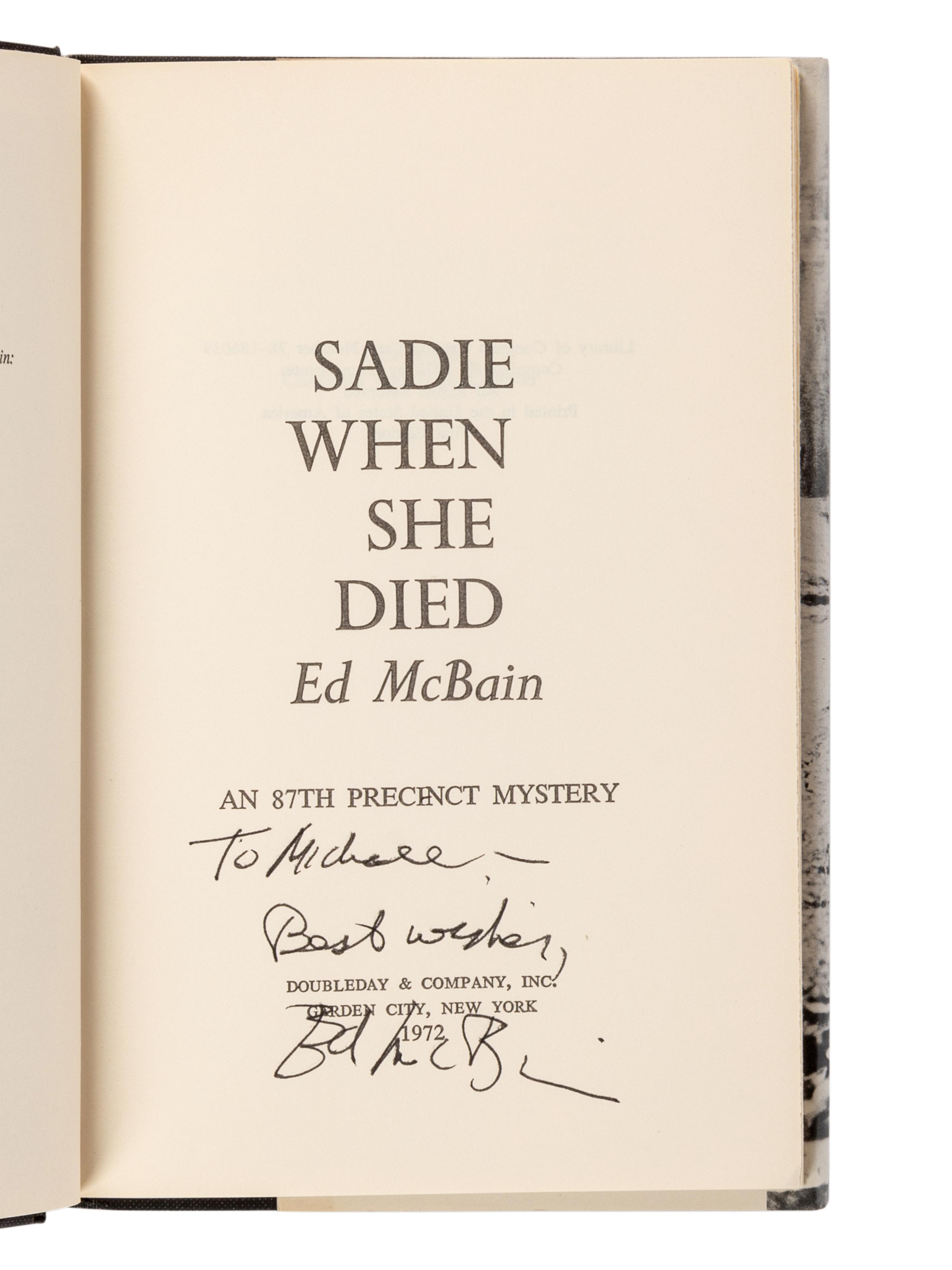 HUNTER, Evan (“Ed McBain”) (1926-2005). A group of 23 works by Hunter from the 87th Precinct Novels series, MOST FIRST EDITIONS, MANY SIGNED, comprising: