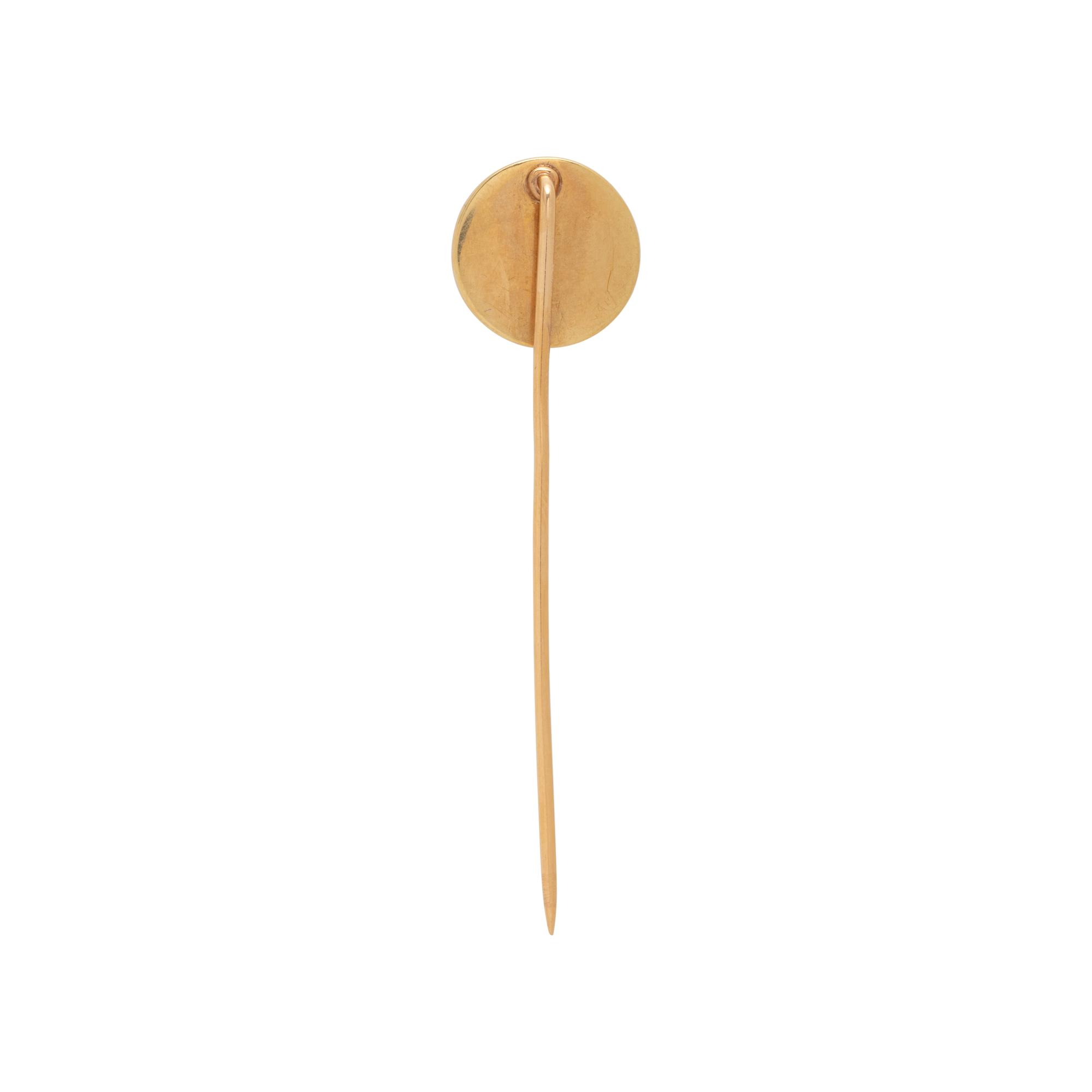 ESSEX CRYSTAL DOG STICK PIN