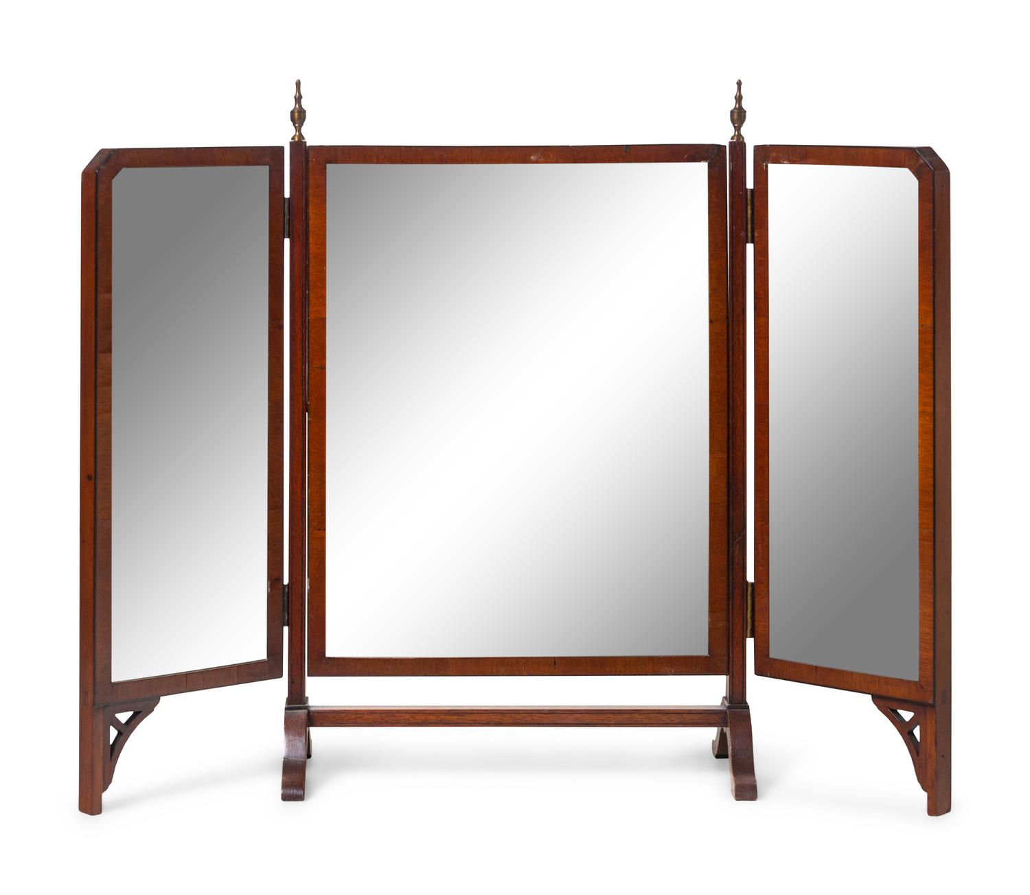 An Edwardian Mahogany Fireplace Screen