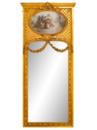 A Louis XV Style Trumeau Mirror