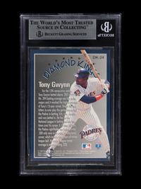A 1995 Donruss Diamond Kings Tony Gwynn Signed Autograph Baseball Card No. DK-24 (Beckett Authentication Services BAS Certified)
