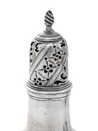A Group of Five English Silver Table Articles